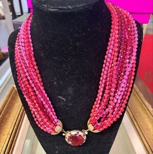 Vintage Red and Pink Neckless